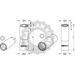 1/2" hylsy sytytystulpille - Image 2